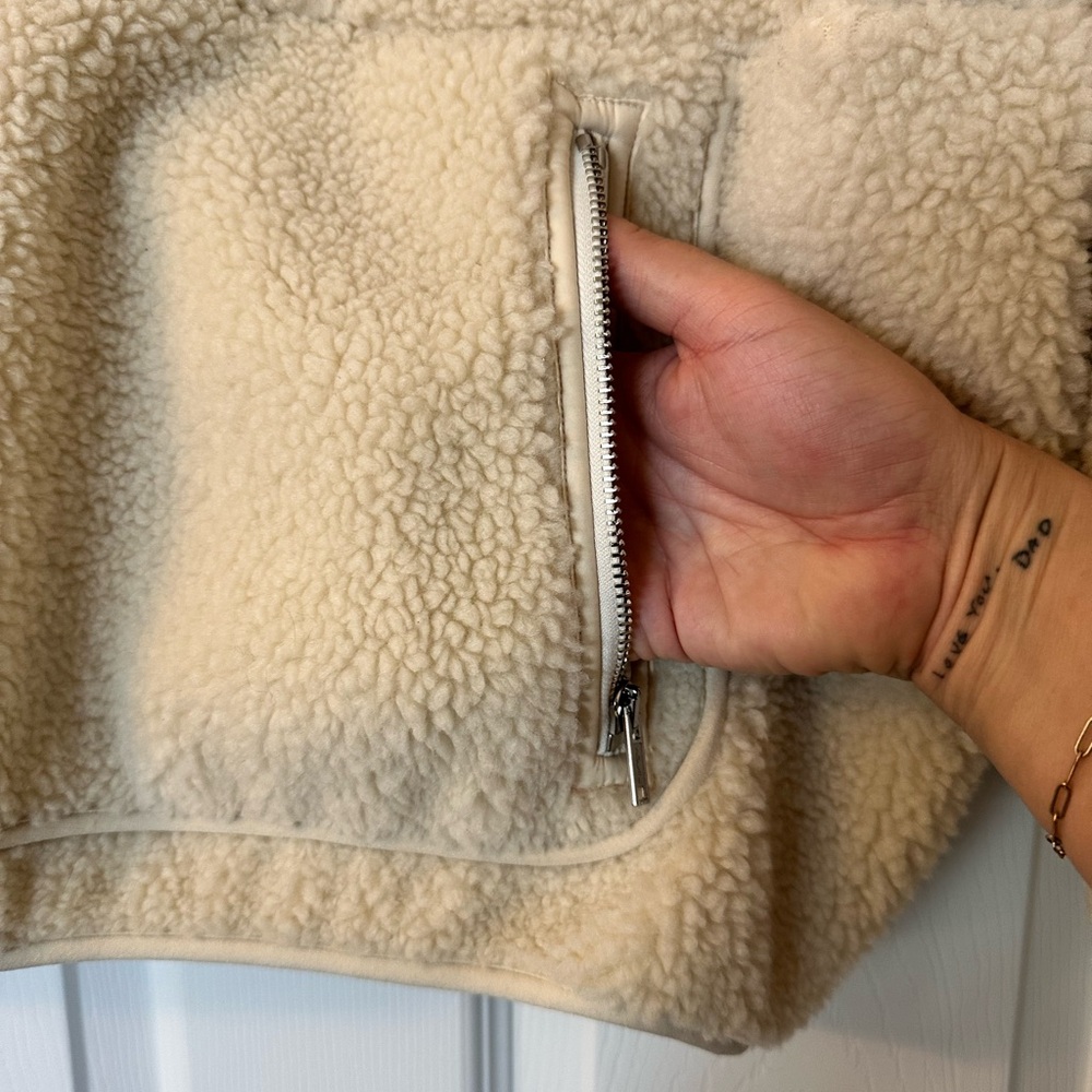 Madewell Cream Sherpa Jacket - Picture 4 of 5